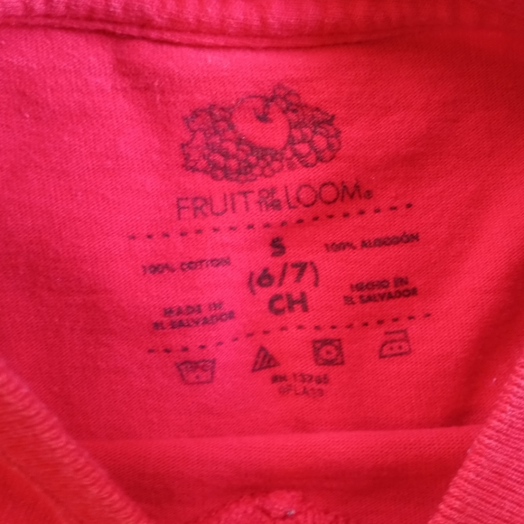 Bundle of (3) Red Short Sleeve Tshirts Boys Sz.6/7 - Picture 3 of 6